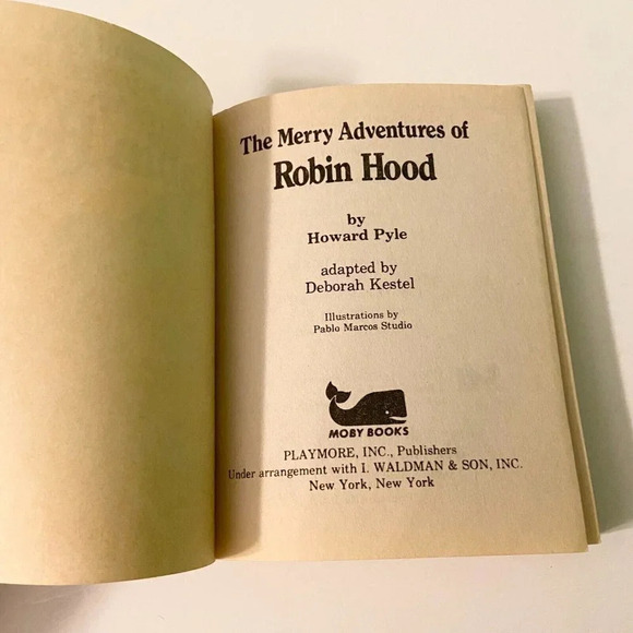 Vintage 1979 The Merry Adventures Of Robin Hood Illustrated Classic Edition Moby - Picture 7 of 16